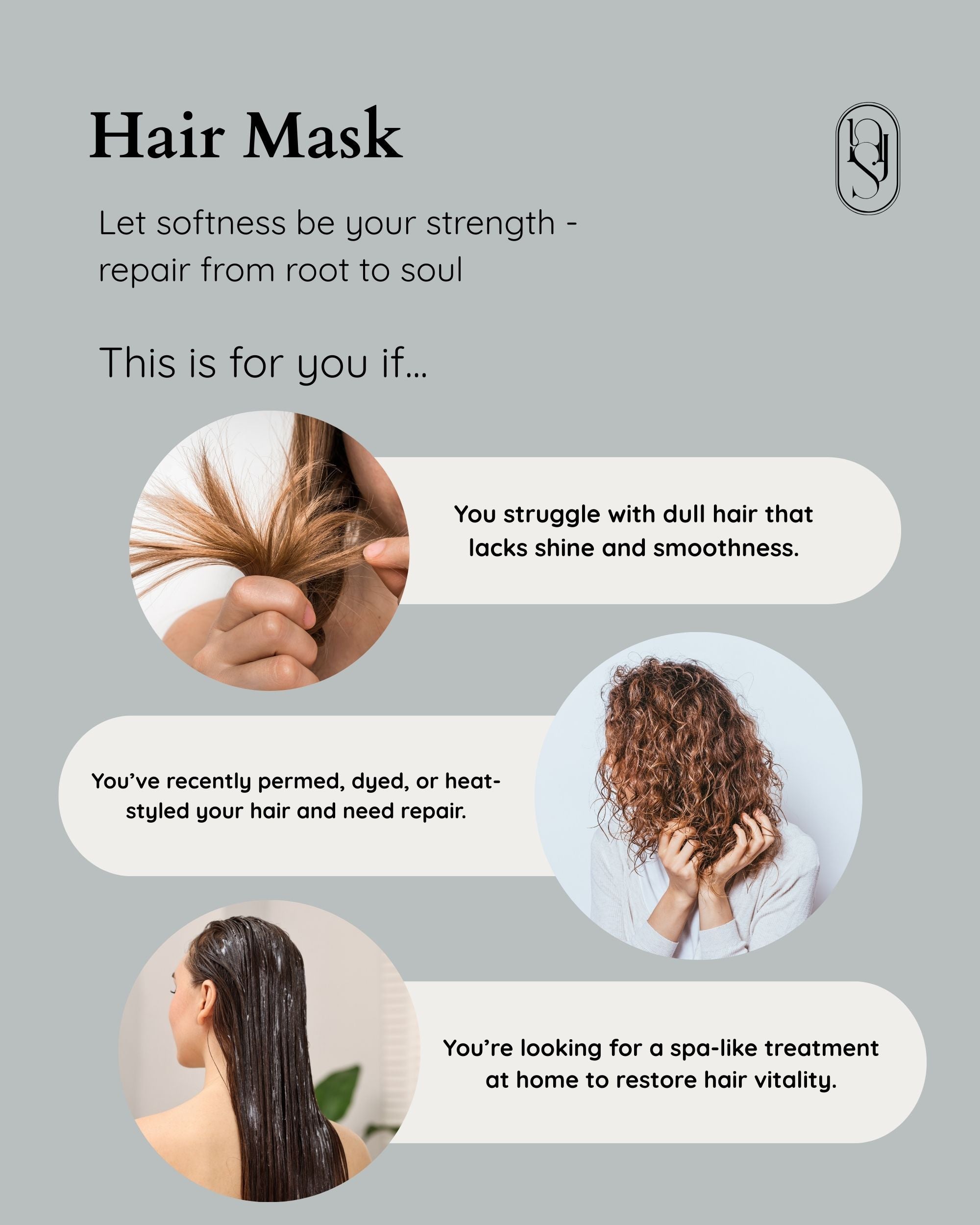 Black Silk Hair Mask