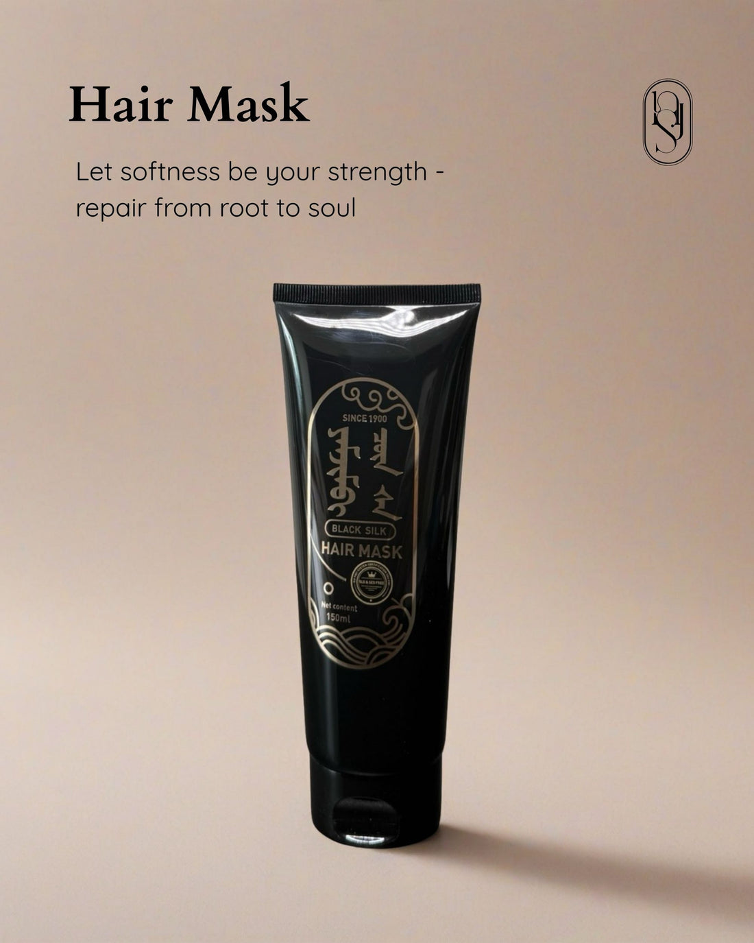 Black Silk Hair Mask