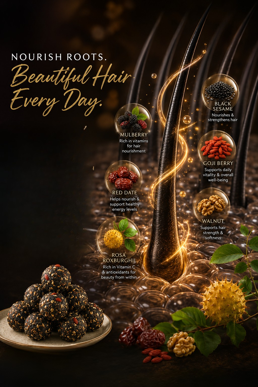 Rosa Balls (Healthy Hair Support) - PREORDER ETA MID JULY