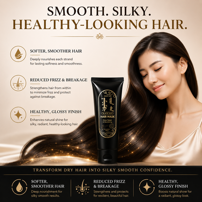 Black Silk Hair Mask