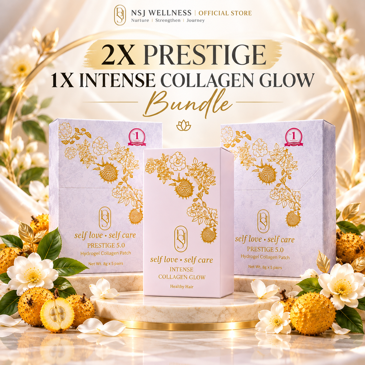 2x Prestige 5.0 1x Intense Collagen Glow