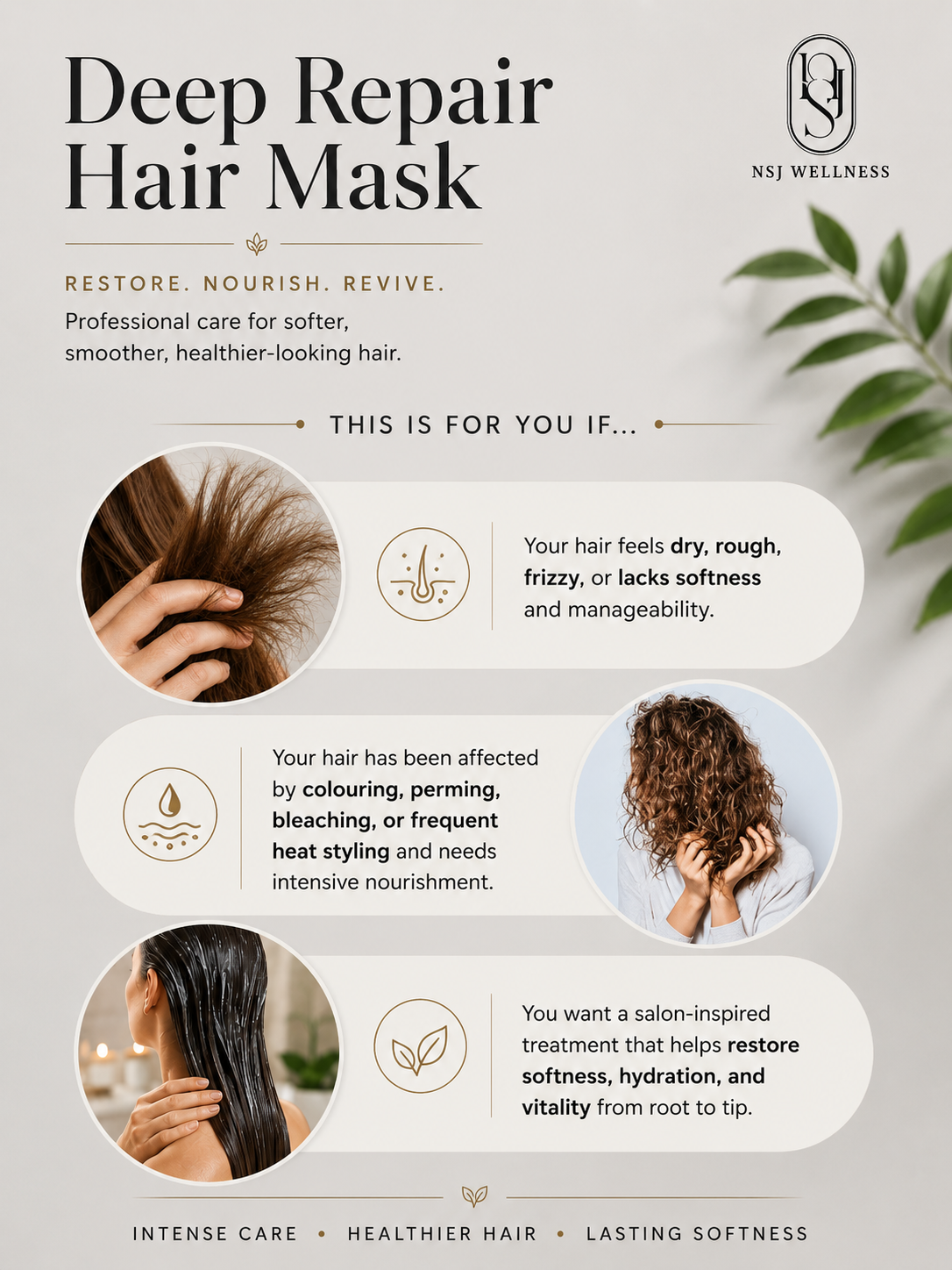 Black Silk Hair Mask