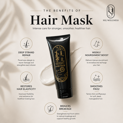 Black Silk Hair Mask